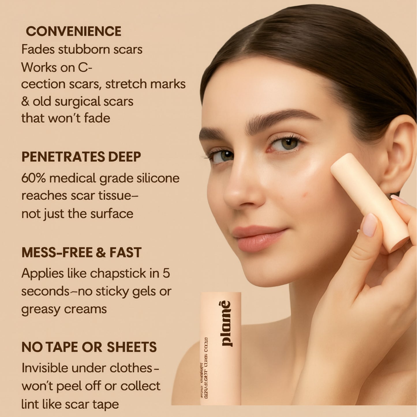 Plumé™ Medical-Grade Silicone Scar & Wrinkle Stick